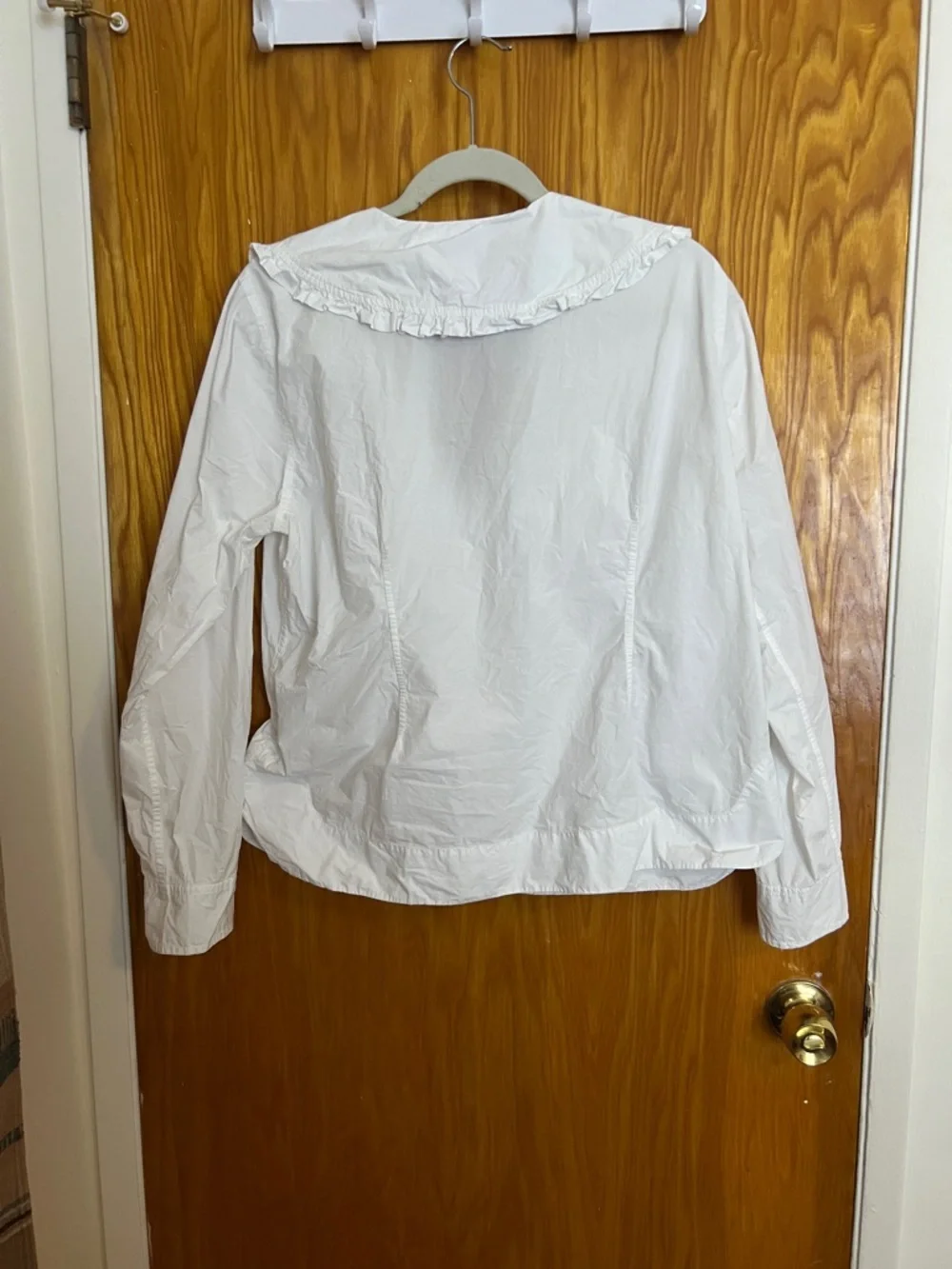 Ganni poplin large collar top - Picture 5 of 8